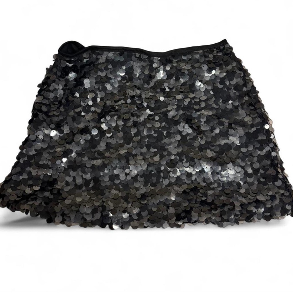 Black Sequin Women's Skirt